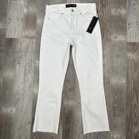 NWT Veronica Beard Women's High Rise Carly Kick Flare Jeans White Size 29 Denim - Picture 3 of 15